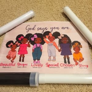 🛍5 for $25/ God Says You Are... Canvas Art (18x24)